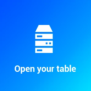Otevřete datovou tabulku ikona