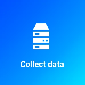 Samla in data ikon