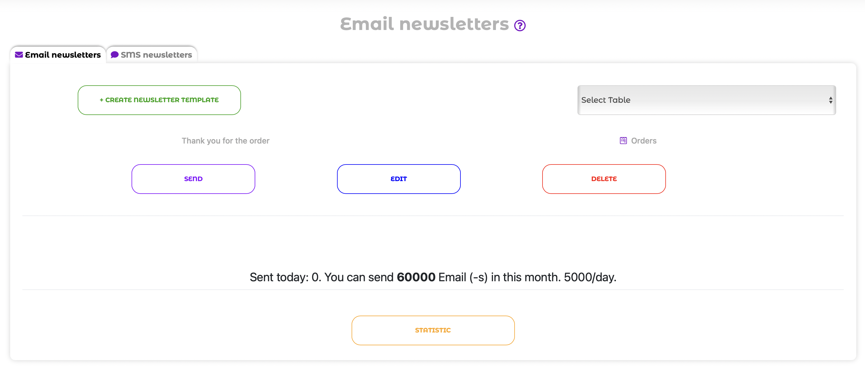 The updated Broadcasts module without the Automation button