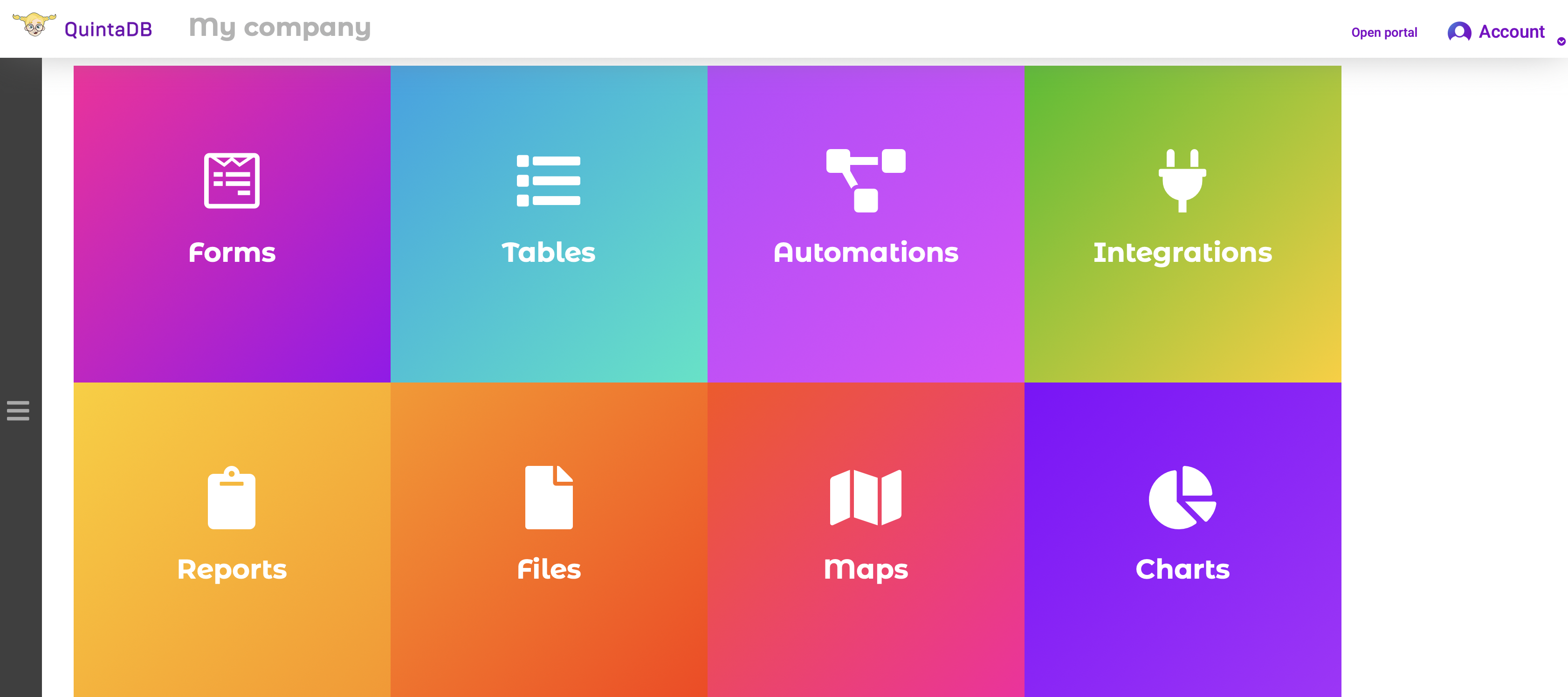New menu element - Integrations module