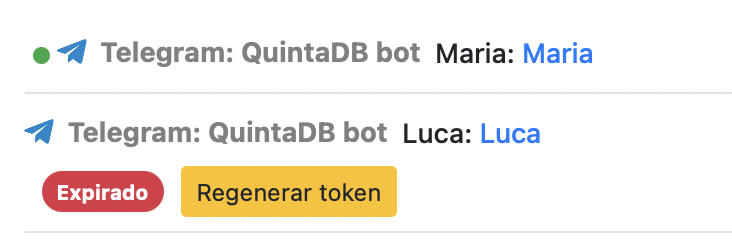 Token expirado