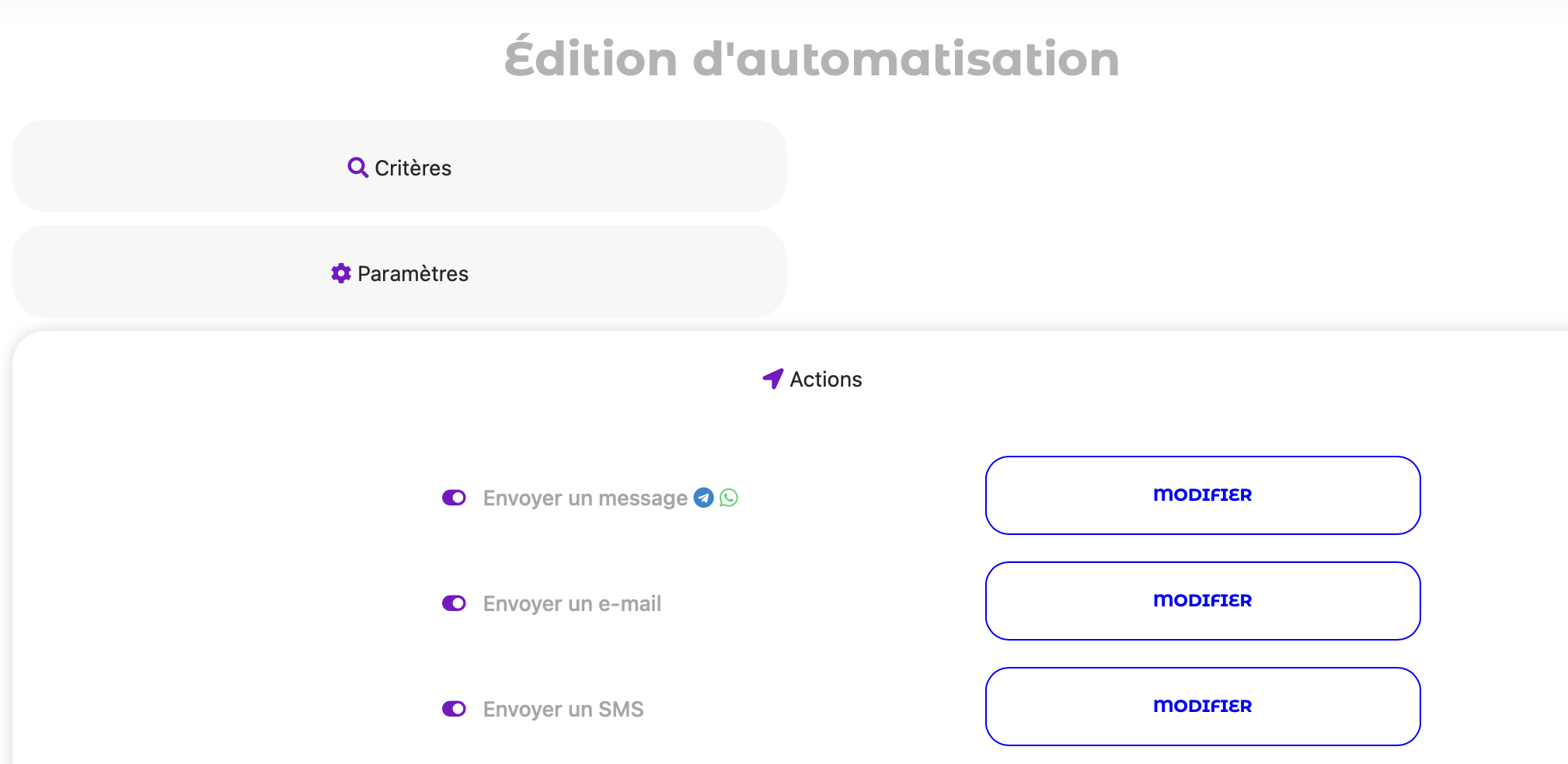 Envoyer un message automatiquement