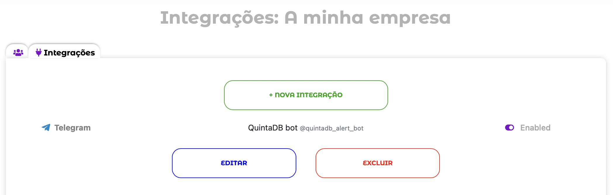 Integrações do Projeto