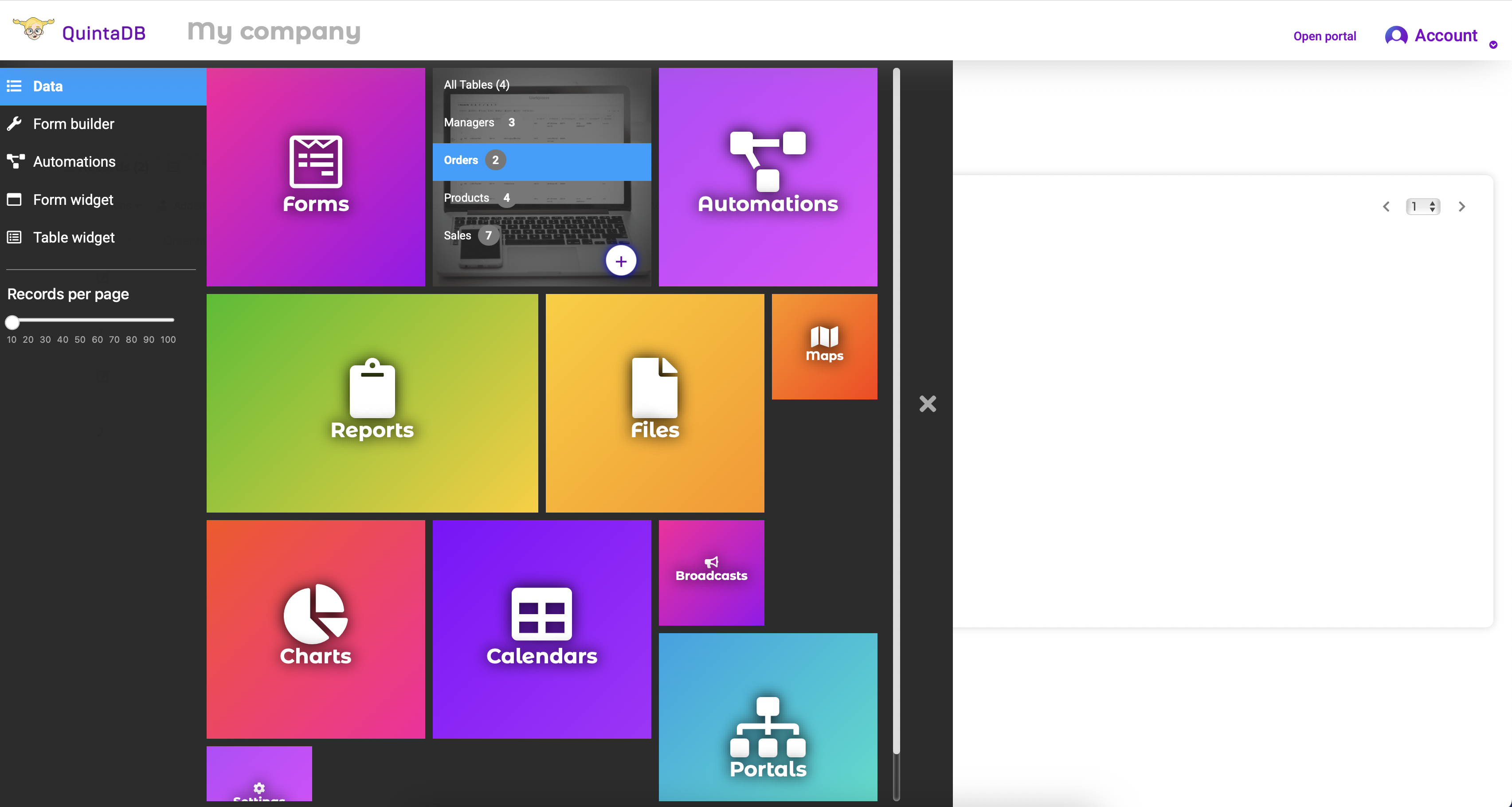 The new Automations module in the main menu