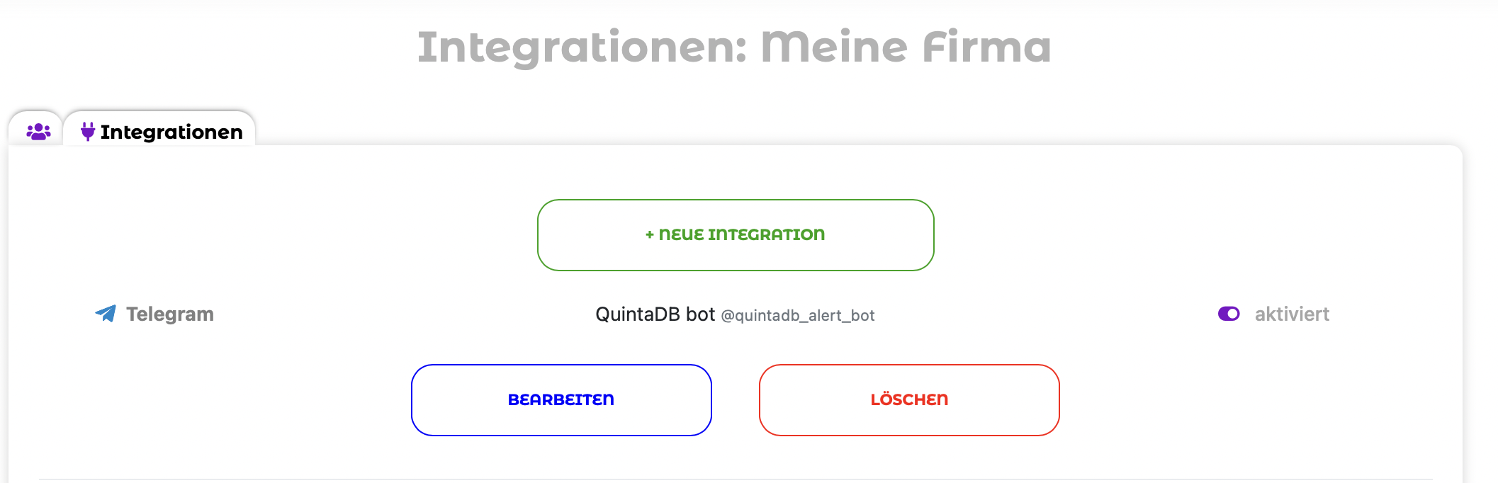 Projektintegrationen