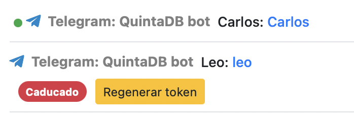 Token expirado