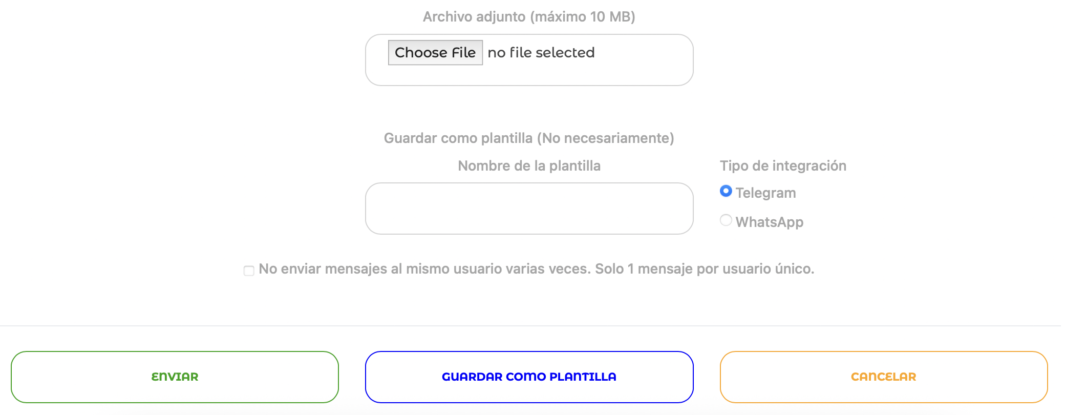 Adjuntar un archivo y crear una plantilla de mensaje