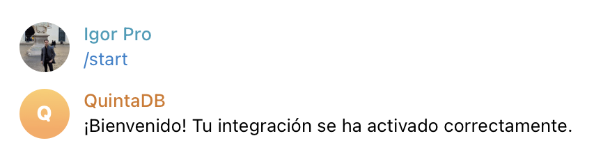 Integración activada