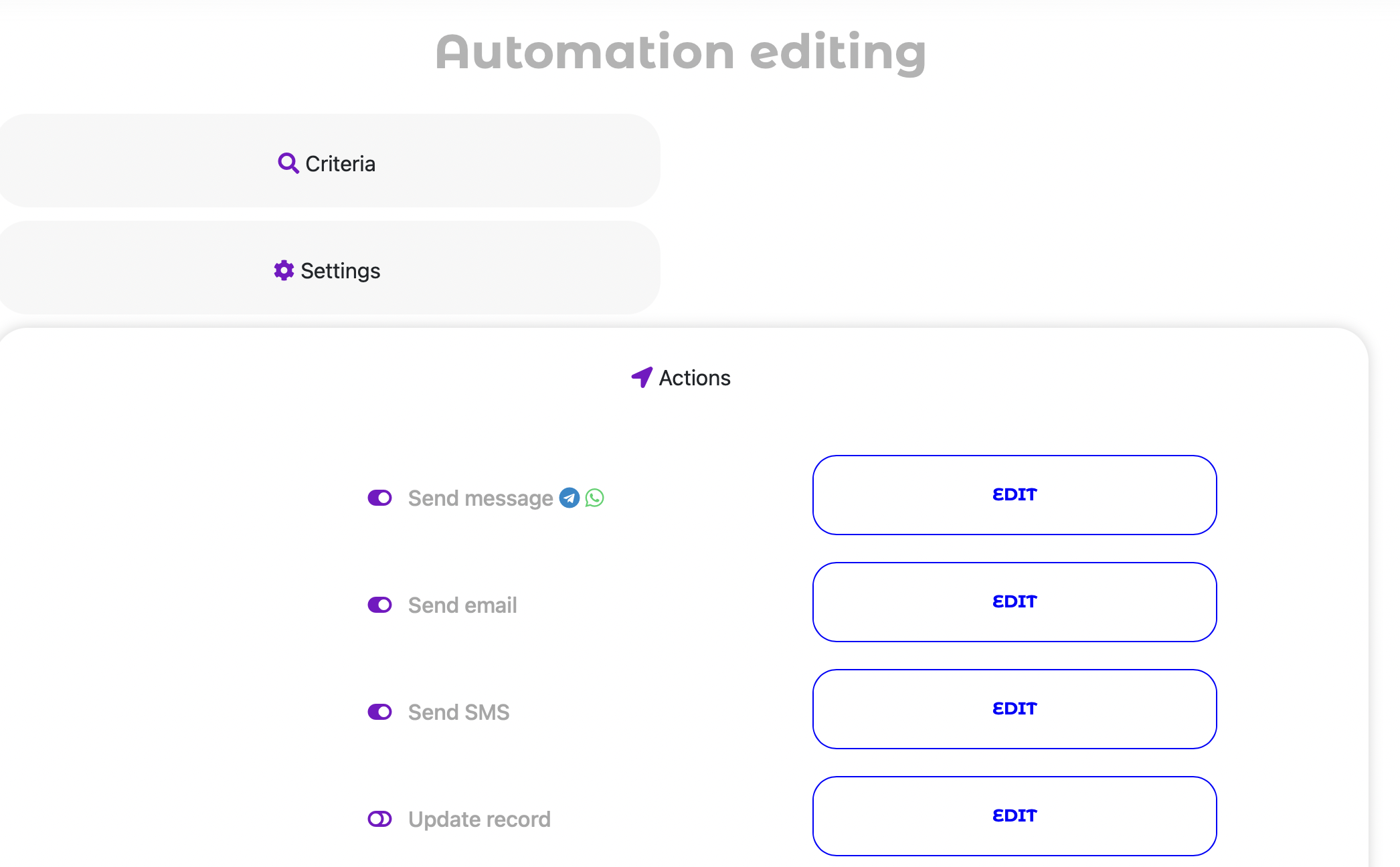 Send a message automatically