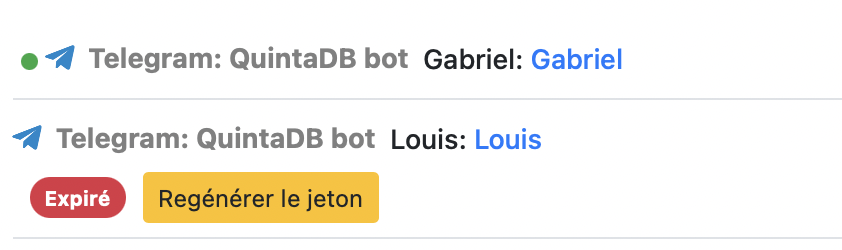 Jeton expiré