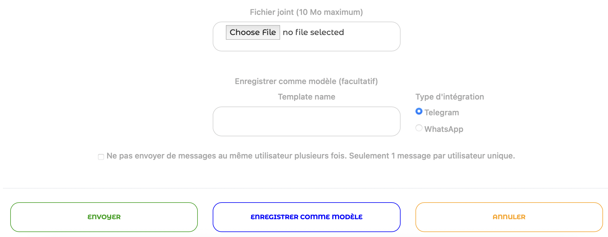 Joindre un fichier et créer un modèle de message