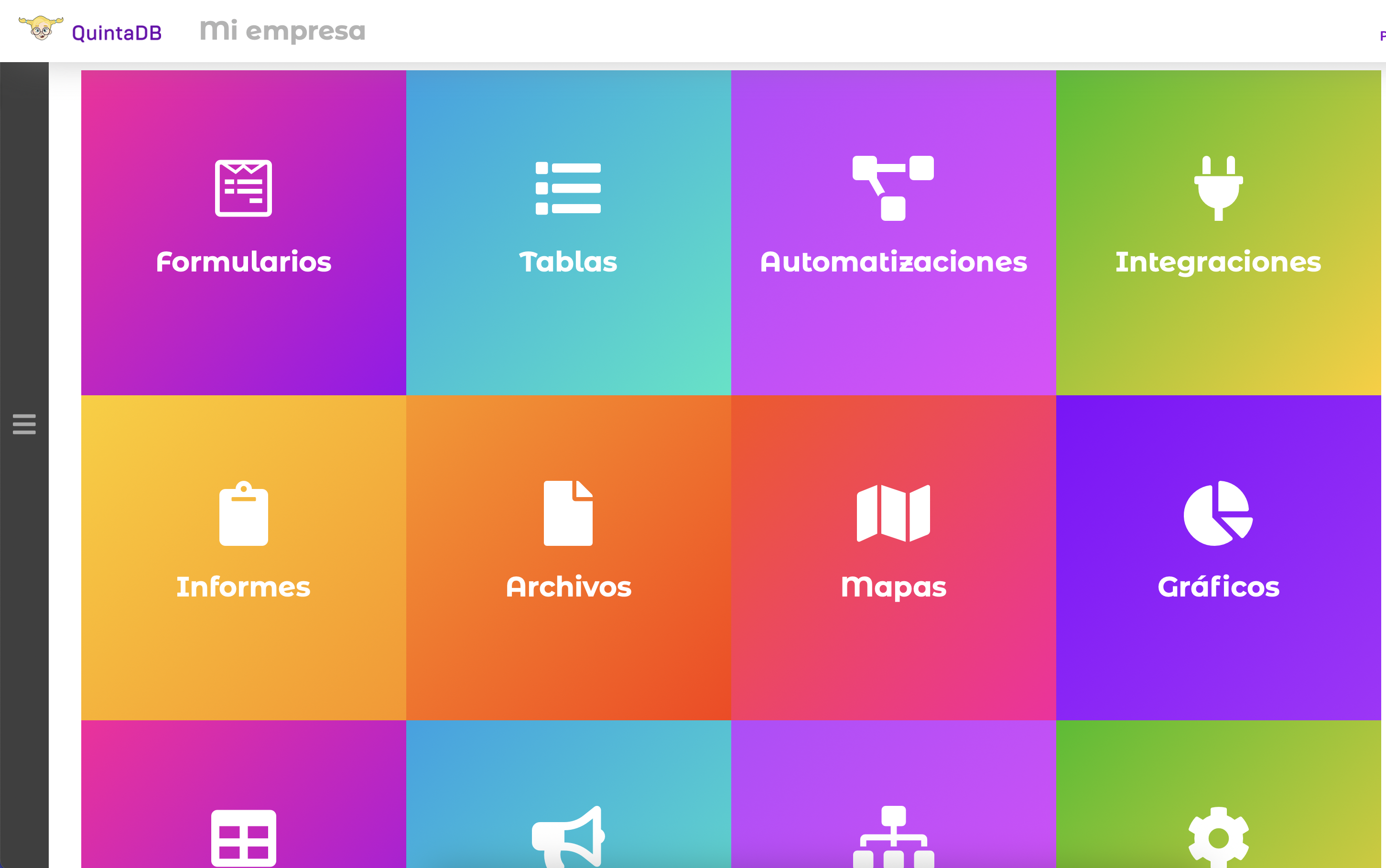 Nuevo elemento de menú - Módulo Integraciones